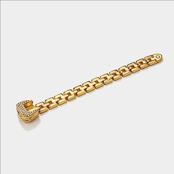 Adjustable Gold Chain Rhinestone Buckle Ring - Picture 11 of 11